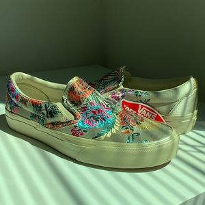 Festival Satin Gold Classic Slip-Ons